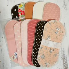 防水SPライナー　オーガニックパッド9枚＋1枚（吸収体入り）セット　すぃーとこっとん　アウトレット　ブラッシュピンクrks
