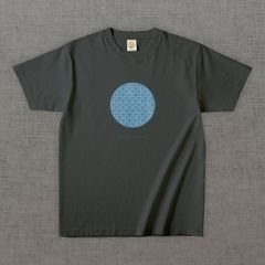 和柄Tシャツ　角繋ぎ -彩・円-