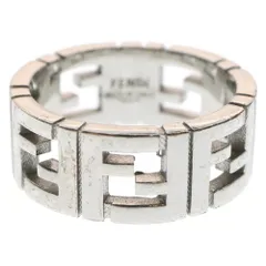 FENDI (フェンディ) FFロゴ シルバーリング シルバー 7AJ591