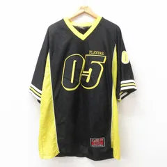 XL/古着 半袖 Tシャツ メンズ 05 大きいサイズ ロング丈 メッシュ地 Vネック 黒 ブラック 25jun12 中古