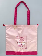 【中古】バッグ ハローキティ＆ハローミミィ(ピンク) HELLO KITTY×DOLLY MIX 巾着トートバッグ 「サンリオキャラクターズ」