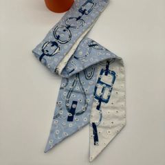 さらにフォロー割　HERMES  エルメス　ツイリー　剣先スカーフ　バックスカーフ　Do Re BoucLes Broderie Anglaise クリスマス