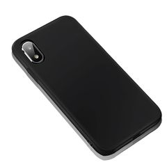 Xperia Ace II ケース マットブラック【携帯便利 ストラップホール付き】SO-41B対応 カバー 超薄型 軽量 擦り傷防止 落下防止 滑り止め TPUケース 指紋防止 ワイヤレス充電対応