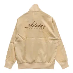 adidas Originals (アディダスオリジナルス) ファッション モノグラム サテン ファイヤーバード トラックジャケット クリーム/ブラウン IS3860