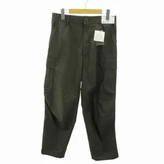ユニクロ UNIQLO C 25SS タグ付き ワイドフィットカーゴパンツ イージー ストレート M カーキ 0709 321-476193