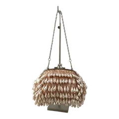 雫型ビーズとスパンコールジャラジャラパーティーBag / チェーン2種付き