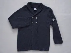プチバトー petit bateau アウトレット 子供服 女の子 24M 約 85cm 90cm ベビー服 長袖 カーディガン グレー 秋 冬 ★4 トップス 冬服 ガールズ 女児 キッズ ベビー 【中古】 ユーズド リサイクル こども