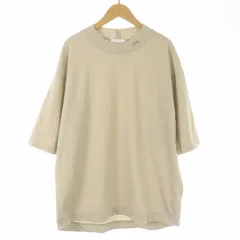 ラコステ LACOSTE 5分袖モックネックサマーニットTシャツ カットソー プルオーバー ワンポイント 鹿の子 4 M ベージュ TH079EL /SI21のサムネイル