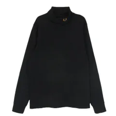 FRED PERRY フレッドペリー タートルネック ロゴ 長袖 Tシャツ カットソー ブラック系 L【中古】のサムネイル