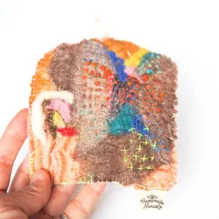 【フェルトのかけらダーニング】コースター03