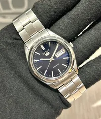SEIKO 5 自動巻き 7S26-0060 ネイビー セイコー 5 ステンレス メンズ腕時計 b266