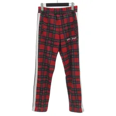 Palm Angels タータンチェック　トラックパンツ PALM ANGELS - パームエンジェルス 18AW レッドタータンチェック