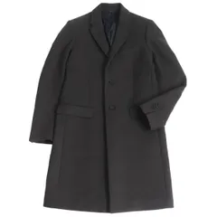 美品□FENDI/フェンディ ロゴボタン カシミヤ混 ウール 厚手 チェスターコート/ロングコート チャコール系 46 イタリア製 正規品 メンズのサムネイル