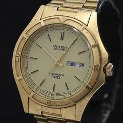 未使用 90s ORIENT スイマー100 QZ 純正ベルト 日本製 腕時計 未使用 90s ORIENT SWIMMER クォーツ 電池交換済 腕時計 - メルカリ