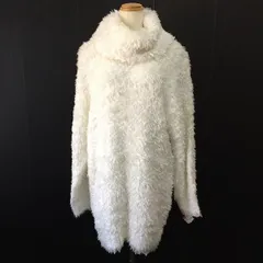 #wnc GKITALIYA 伊太利屋 ワンピース フリー 白 ニット ボア タートルネック レディース [930673]