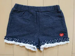 ミキハウス アウトレット miki house mikihouse 子供服 女の子 90cm ベビー服 ショート パンツ 紺 春 夏 ★4 ガールズ 女児 キッズ ベビー 【中古】 ユーズド リサイクル 古着 子ども服 こども