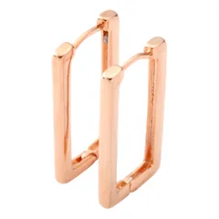 【ピンクゴールド×ピアス】[Cream dot. クリームドット公式] ピアス レディース フープ 金属アレルギー ニッケルフリー 中折れ キャッチレス 開閉式 スクエア 四角 メタル 上品 エレガント シンプル