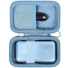 【Khanka 収納ケース】アンカー Anker Power Bank (10000mAh, 30W) Nano Power Bank 30W Anker 533に対応，ブルー（ケースのみ）