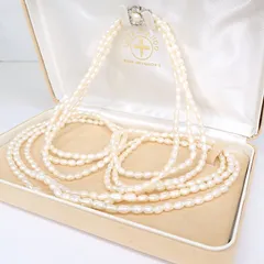 淡水パールネックレス　SILVER