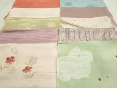平和屋着物＊夏物　和装小物　帯揚げ10枚　全て正絹　逸品　DAAP5393by