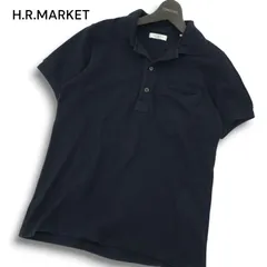 HRM ハリウッドランチマーケット ポロシャツ ブラック 黒 美品 Hエンブロイダリー ポケットショートスリーブTシャツ