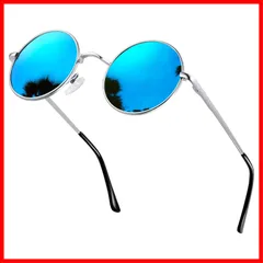 【特価商品】[KANASTAL] サングラス 丸 メンズ 丸型 ラウンド レディース クラシック デザイン ファッション UVカット 軽量 偏光 運転用 さんぐらす