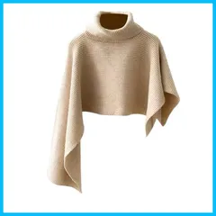 【特価セール】レディース ネックウォーマー リブニット スカーフ つけえり スヌード マフラー トレンド 付け衿 付け襟 ポンチョ ニット ケープ 重ね着 スリット入り 防寒 ハイネック 保温 秋冬 [Gincci] おしゃれ