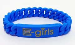 【中古】アクセサリー(非金属)(女性) [単品] E-girls(ブルー) 会場限定ゴムブレス 「E-girls LIVE TOUR 2014 “COLORFUL LAND”」