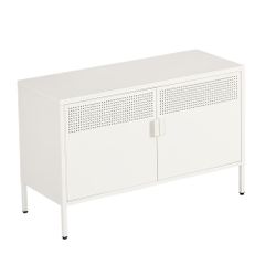 直接可 IKEA PS キャビネット ホワイト 鍵付き - メルカリ