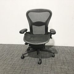 アーロン Bタイプ ハーマンミラー フルサポート ランバーサポート付 オフィスチェア 【安心保証付】  HermanMiller ブラック デスクチェア 疲れない ハイクラスチェア