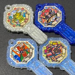 妖怪ウォッチ★妖怪アーク　4本セット　鍵　日ノ神　河童　牛鬼　缶太郎