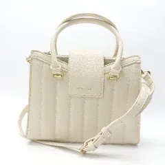 ◇ Θ PIXY ACCS. ピクシーアックス 2way ハンドバッグ ショルダーバッグ ベージュ レディース E  【1501160020215】