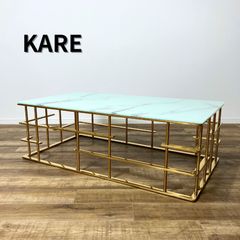 【引取限定】KARE ローマゴールド ロー/コーヒー テーブル