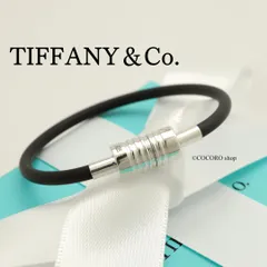c511 美品ティファニーグルーブサーファーブレスレットラバーマグネット