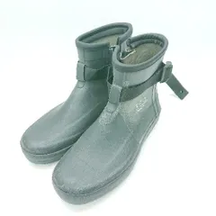 ■ Θ MoonStar ムーンスター シンプル カジュアル ショート丈 ラバー ブーツ サイズ23.0 ダークグレー系 レディース E  【1412260009621】