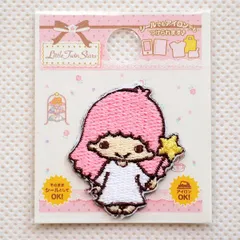 ワッペン アイロン ブランド アップリケ サンリオ リトルツインスターズ Little Twin Stars ララ ミニ S01Y9105 ガチャガチャ レトロ