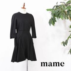Mame Kurogouchi マメ クロゴウチ 長袖ワンピース 黒 ブラック