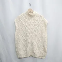 ◇ ⊇ niko and … ニコアンド ハイネック ノースリーブ セーター サイズ表記なし アイボリー レディース E  【1502030033236】