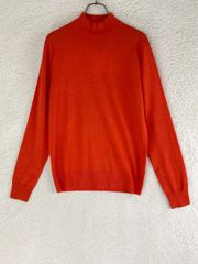 【お値引き交渉大歓迎】未使用 DRIES VAN NOTEN　ドリスヴァンノッテン S オレンジ タリスハイネックニット