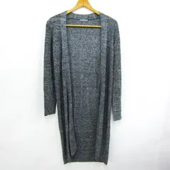 セオリーリュクス ロングカーディガン トップス ニットコート リネン100% レディース 38サイズ 杢グレー theory luxe 【中古】