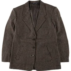 古着 バーバリー Burberry's 千鳥格子柄 ウールテーラードジャケット レディースM相当/eaa583818