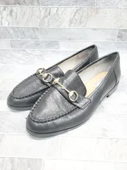 ◇ Θ NICAL ニカル 大きいサイズ ビット ローファー サイズ41 ブラック レディース P  【1409090036729】