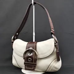 【 COACH 】P A-1 コーチ 10577 ソーホー レザー セミショルダー 肩掛け ミニトートバッグ 婦人鞄 ホワイト系