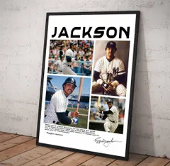 MLB レジー・ジャクソン ポスター フレーム付き 297×210mm c1 - メルカリ