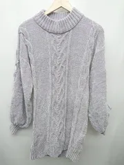 ◇ A.P.C. アーペーセー リボン 長袖 ミニ丈 ワンピース サイズM パープル系 レディース P  【1408200049703】のサムネイル