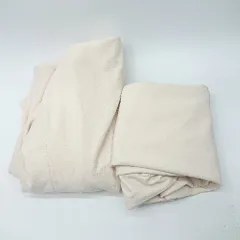 ◇ Θ WHITE JOOLA　ホワイトジョーラ 無地 S パンツスーツ上下 サイズXS ベージュ系 レディース E  【1506230032211】