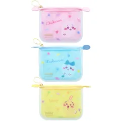 《在庫処分》 ちいかわ クリアポーチミニ フラット mitte ポーチ ケース  小物入れ 化粧ポーチ フラットポーチ 薄い 収納 グッズ キャラクタ