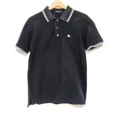 Burberry Black Label(バーバリーブラックレーベル) 半袖ポロシャツ サイズ2 M メンズ - 黒×白