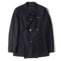 RAF SIMONS ラフシモンズ ジャケット サイズ:46 シングル ダブルブレスト スナップ 6B テーラードジャケット アウター ブレザー ブルゾン 変型 デザイン アーカイブ ネイビー 紺 イタリア製【メンズ】のサムネイル