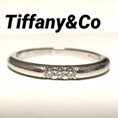 ティファニー　Tiffany&Co　指輪　リング　ウェディングバンド　PT950
